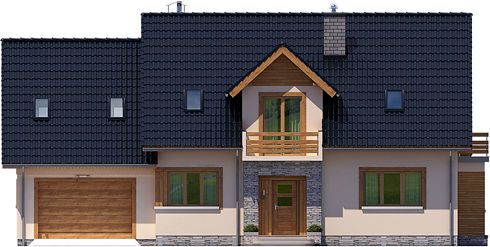Фасад дома BFE-9821-89 Фасад дома BFE-9821-89