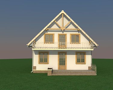 Фасад дома CBB-1558-74 Фасад дома CBB-1558-74